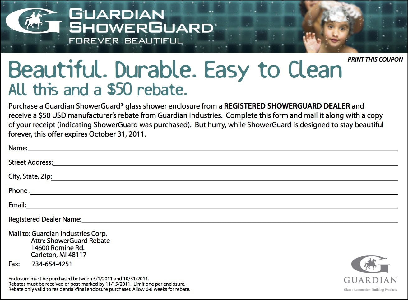 Shower Guard GlassworksGlassworks